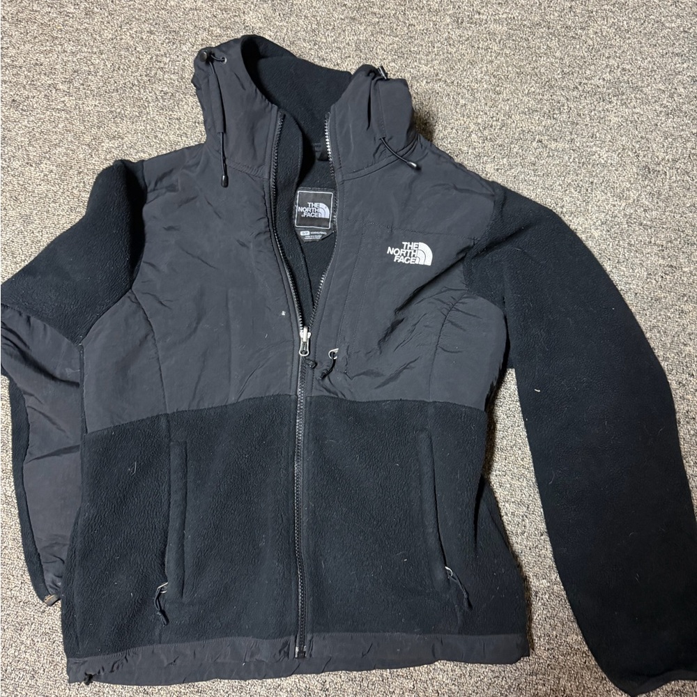 The North Face Black Hooded Fleece-Shell Jacket
